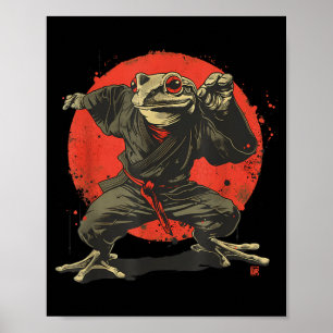 Jiu-Jitsu Toad Judo MMA Kickboxing Taekwondo Poster