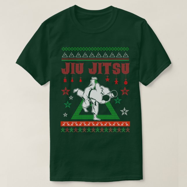 Jiu Jitsu Ugly Christmas Sweater 1 (Design Front)
