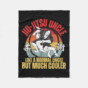 Jiu-Jitsu Uncle Cool BJJ Brazilian jujitsu For Fleece Blanket