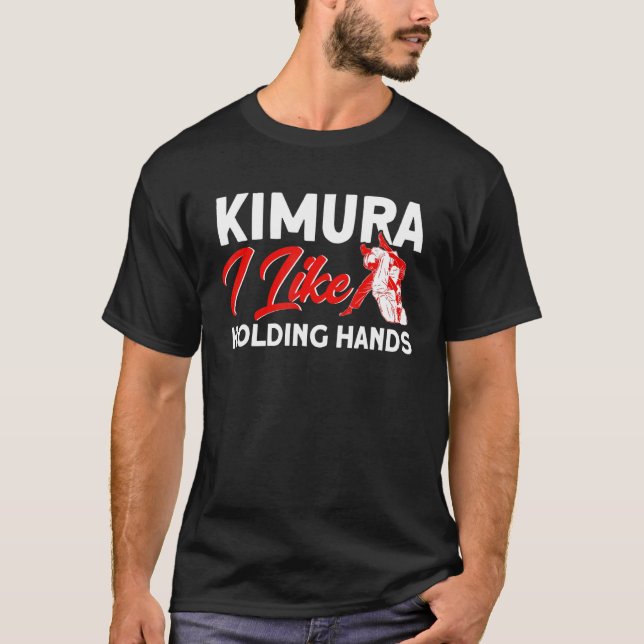 Jiu Jitsu Vintage Kimura Holding Hands T-Shirt (Front)