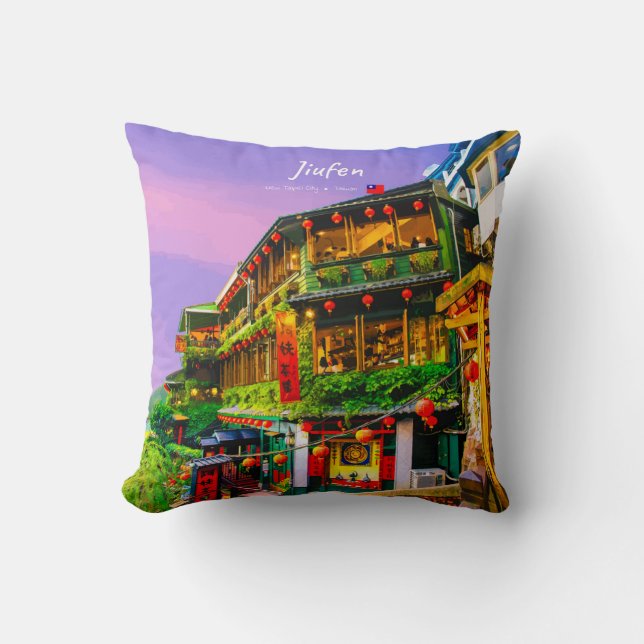 Jiufen, Taiwan - Ancient Teahouse Cushion (Front)