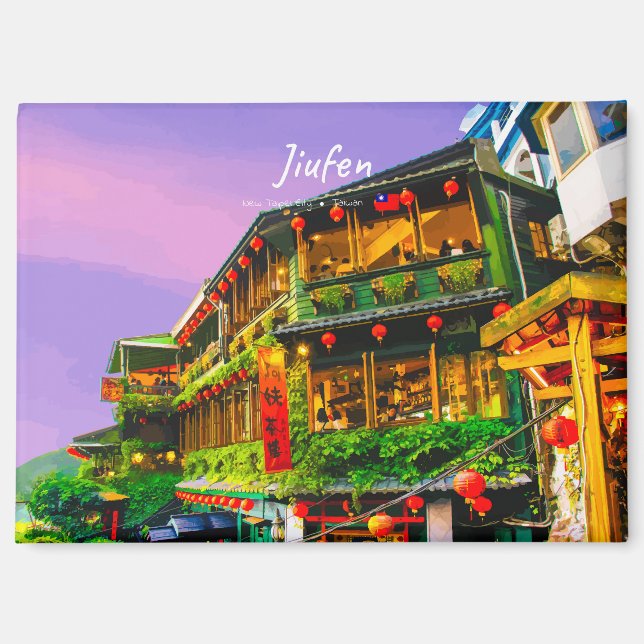 Jiufen, Taiwan - Ancient Teahouse Magnet (Front)