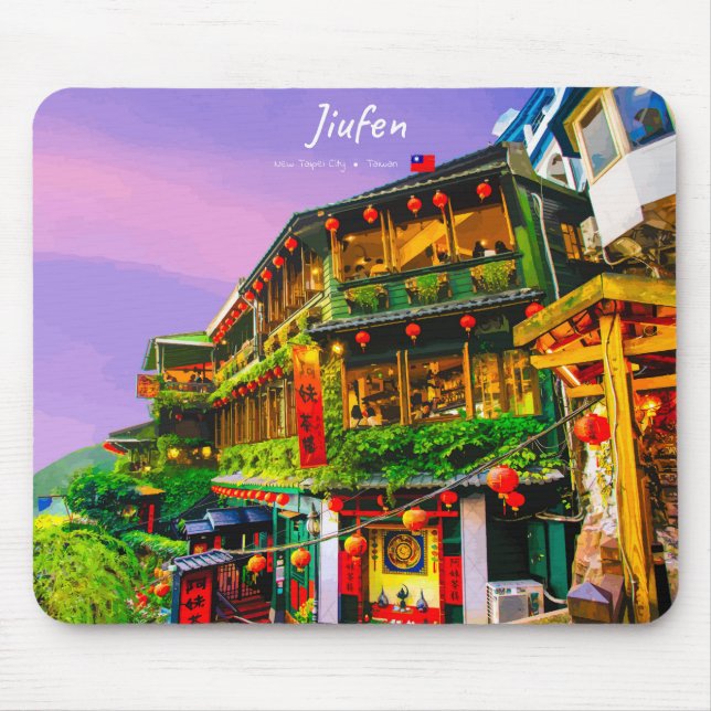 Jiufen, Taiwan - Ancient Teahouse Mouse Pad (Front)