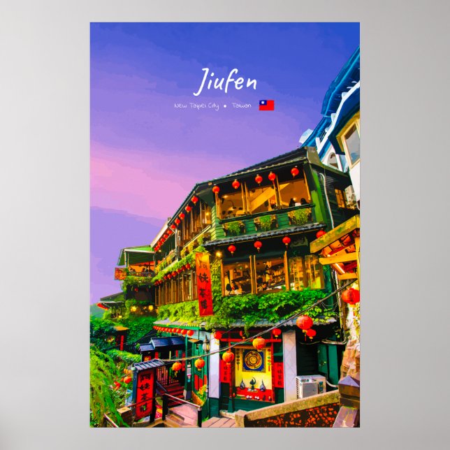 Jiufen, Taiwan - Ancient Teahouse Poster (Front)