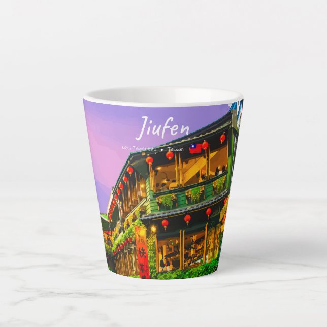 Jiufen, Taiwan - Ancient Teahouse Small Latte Mug (Front)