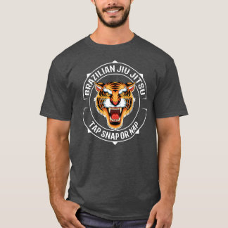 Jiujitsu Tiger Brazilian Jiu Jitsu BJJ and T-Shirt