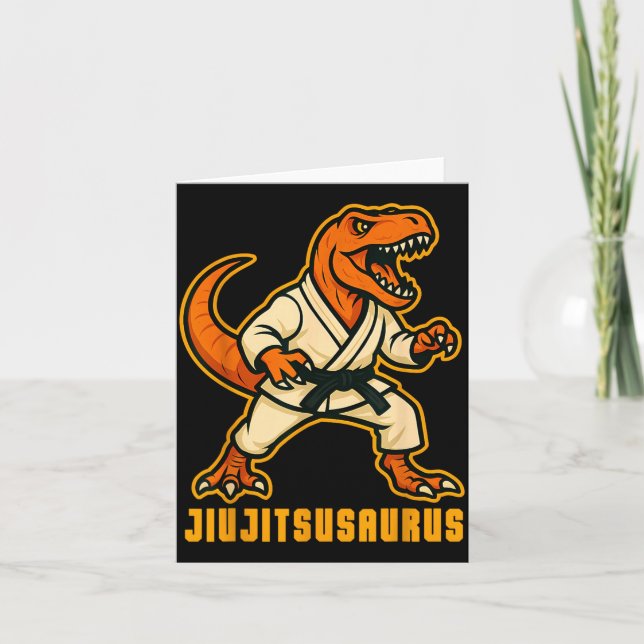 Jiujitsusaurus Dino Jiu Jitsu Dinosaur Grappler Card (Front)