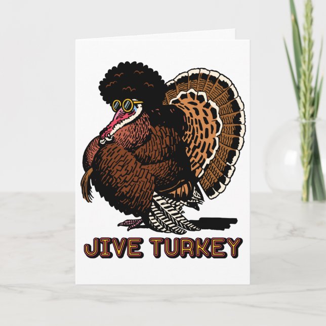 Jive Turkey Customisable Greeting Card (Front)