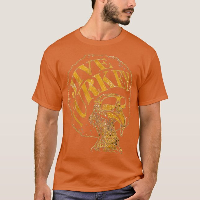 Jive Turkey Funny Thanksgiving T-Shirt (Front)