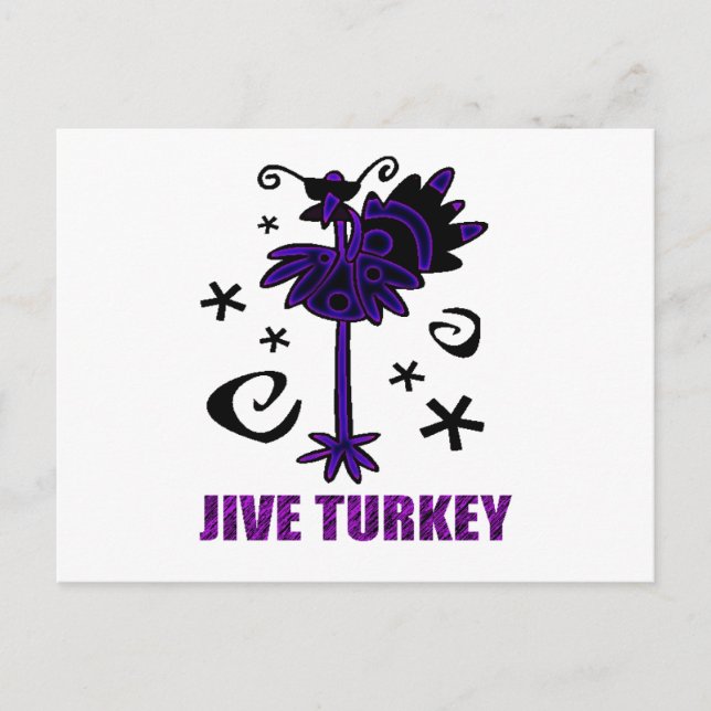 JIVE TURKEY POSTCARD (Front)