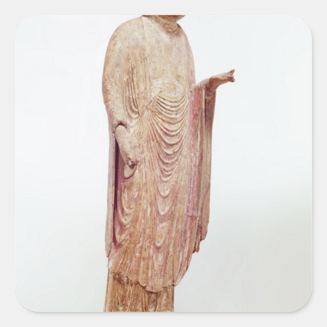 Jizo, Heian period Square Sticker (Front)