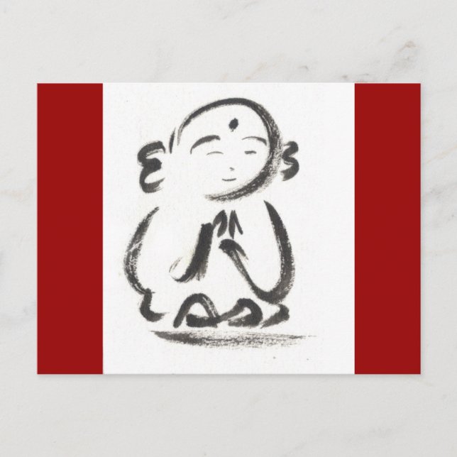 Jizo Red Postcard (Front)