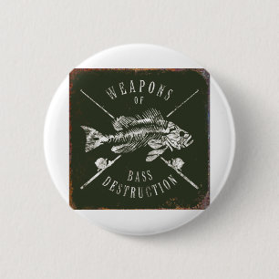 JJ56 Weapons of Bass.tif 6 Cm Round Badge