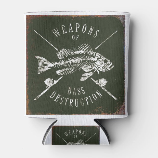 JJ56 Weapons of Bass.tif Can Cooler (Front)