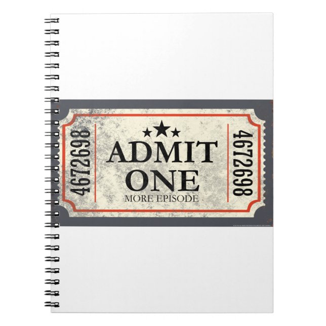 JJ81 Admit One.tif Notebook (Front)