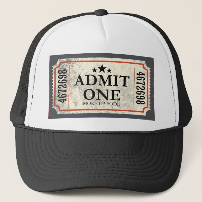 JJ81 Admit One.tif Trucker Hat (Front)