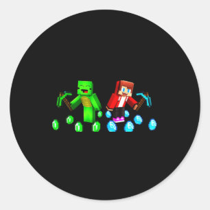 Jj And Mikey Happy Birthday  Classic Round Sticker