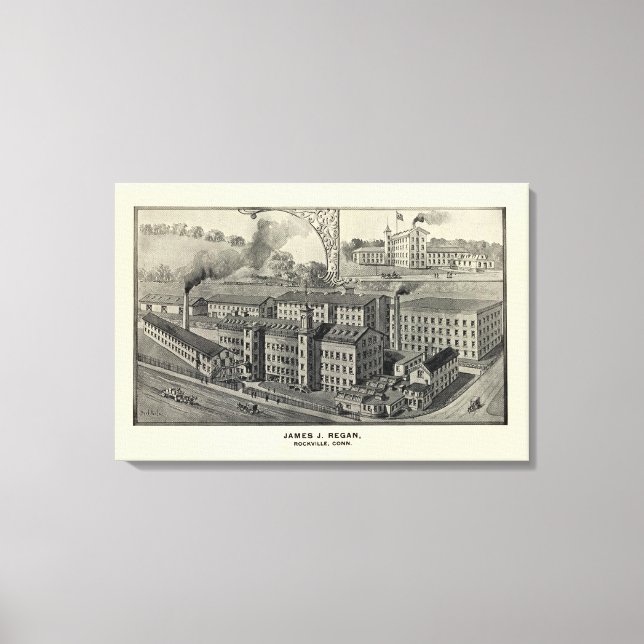 JJ Regan Factory Canvas Print (Front)