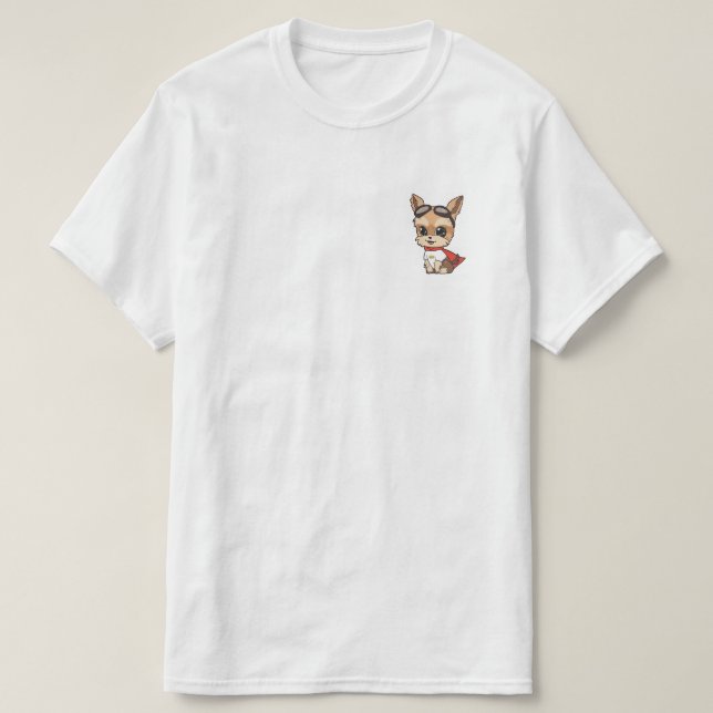 JJ Sitting Small Logo w/ FMF &AID logo on back T-Shirt (Design Front)