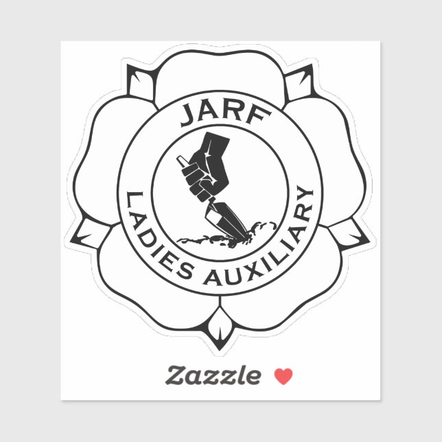 JLA logo vinyl sticker BW 4" (Sheet)