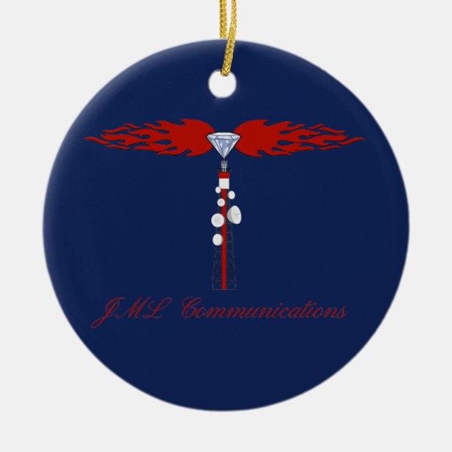 JML Communications Holiday Ceramic Tree Decoration (Front)