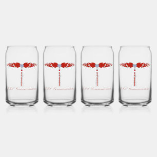 JML Communications Tower Logo Can Glass