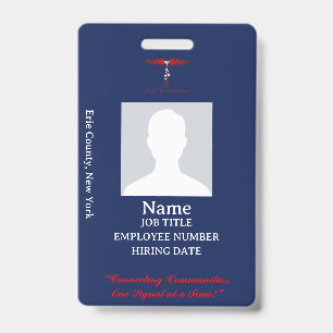 JML Communications Worker ID Badge