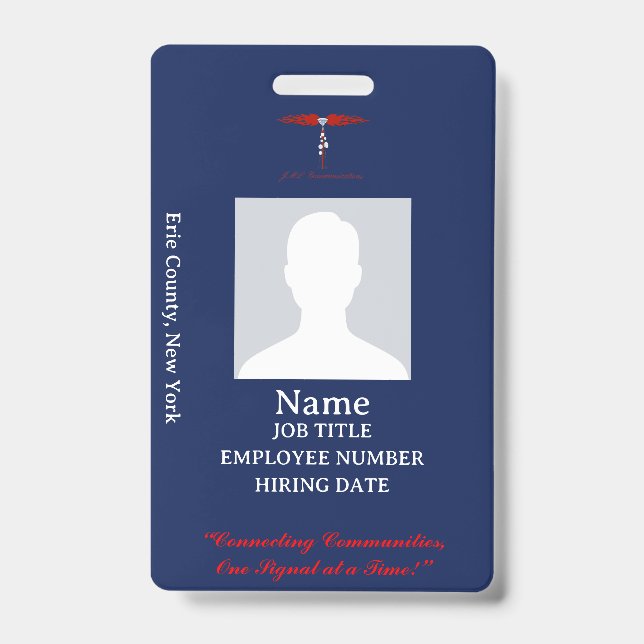 JML Communications Worker ID Badge (Front)