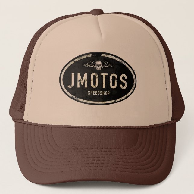 JMOTO's Speedshop Trucker hat (Front)