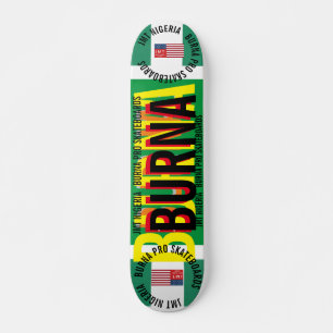 JMT NIGERIA  BURNA  7 3/4" Skateboard Deck