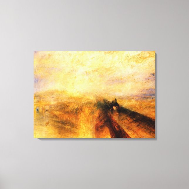 JMW Turner Rain Steam and Speed Canvas Print (Front)