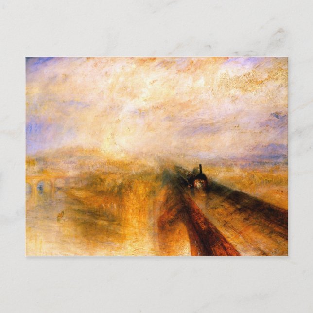 JMW Turner - Rain Steam and Speed the Great Wester Postcard (Front)