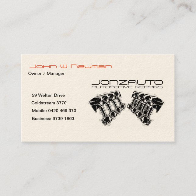 JNZAUTO BUSINESS CARDS (Front)