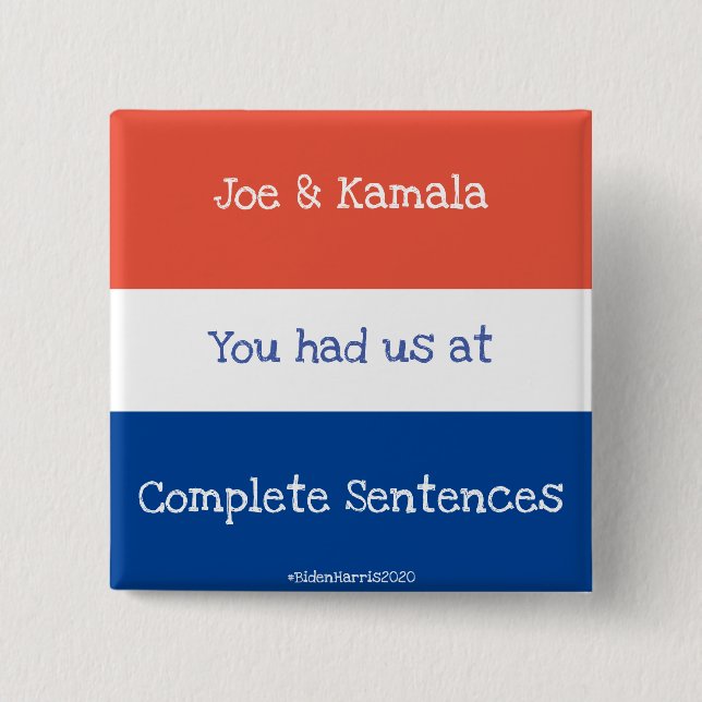 Jo and Kamala 15 Cm Square Badge (Front)