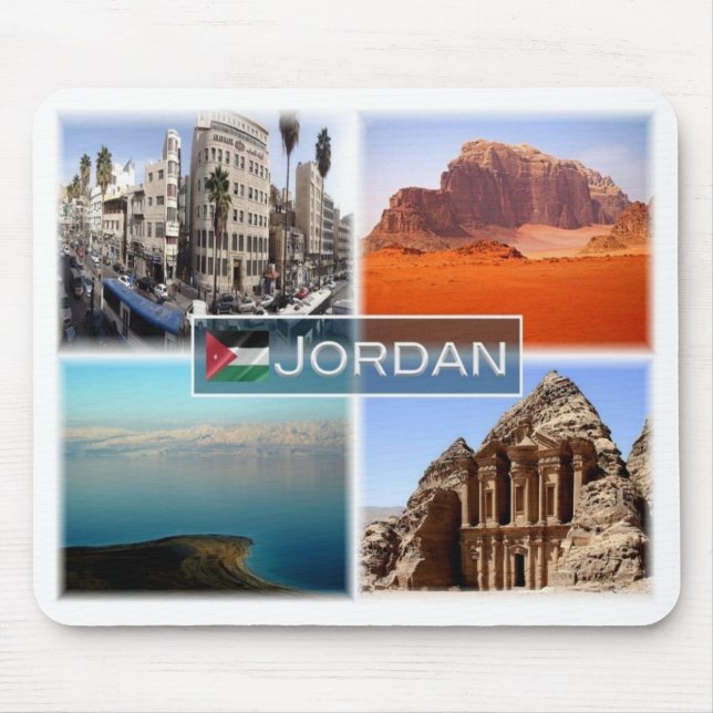 JO Jordan - Amman - Dead Sea - Mouse Pad (Front)