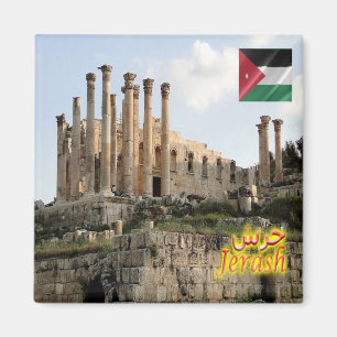 JO - Jordan - Jerash - Temple of Zeus Magnet