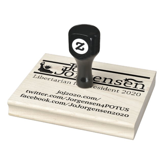Jo Jorgensen for President Rubber Stamp (Stamp)