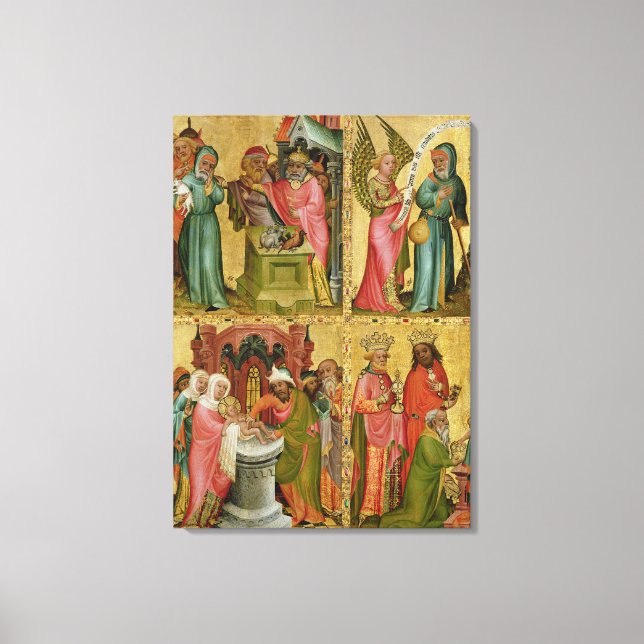 Joachim's Sacrifice and Circumcision of Christ Canvas Print (Front)