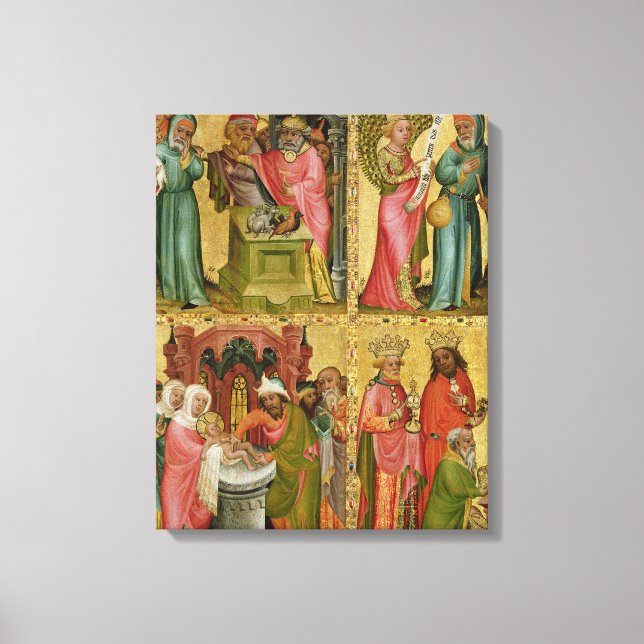 Joachim's Sacrifice and Circumcision of Christ Canvas Print (Front)