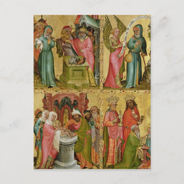 Joachim's Sacrifice and Circumcision of Christ Postcard (Front)