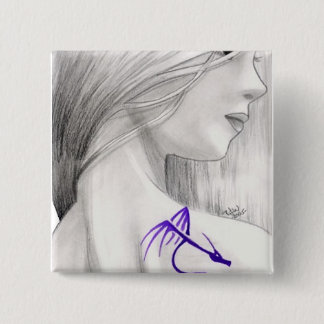 Joan 15 Cm Square Badge