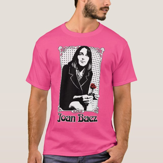 Joan Baez  Retro Aesthetic T-Shirt (Front)