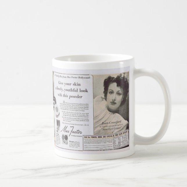 Joan Crawford Max Factor Ad Coffee Mug (Right)