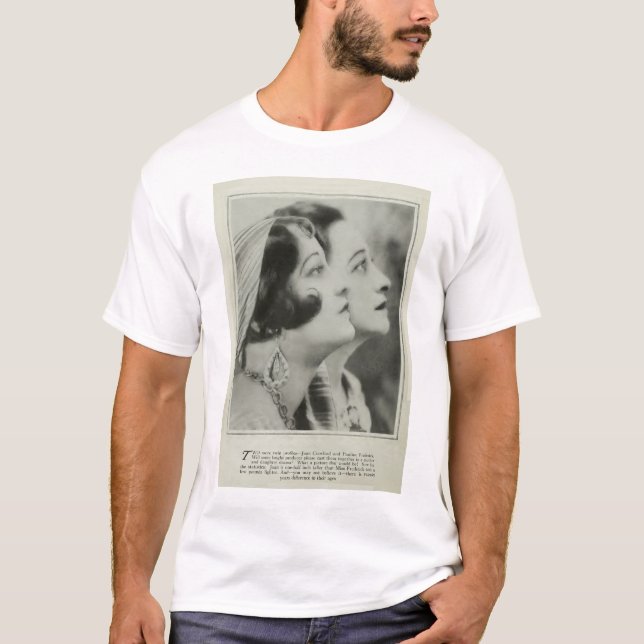 Joan Crawford/Pauline Frederick 1929 photo T-shirt (Front)