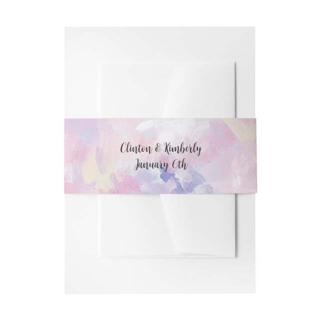 Joan Elegant Invitation Belly Band (Front Example)