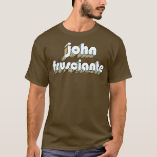 Joan Frusciante Retro Rainbow Typography Faded Sty T-Shirt