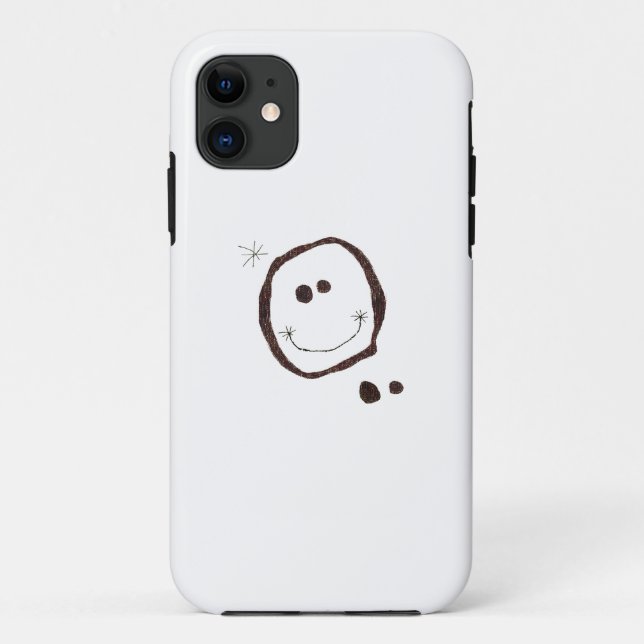 joan miro happy face iphone case (Back)