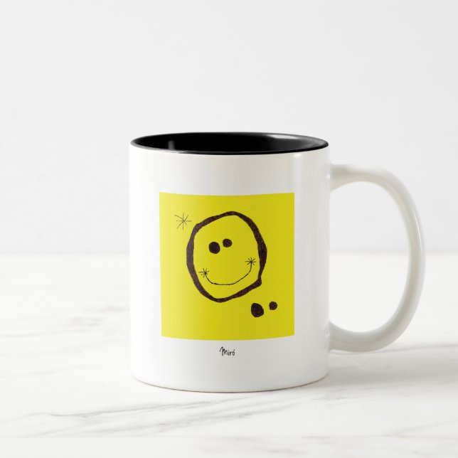 joan miro happy face mug (Right)