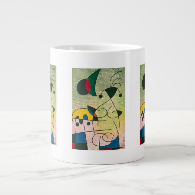 joan miro paintings art, abstract art large coffee mug (Front)