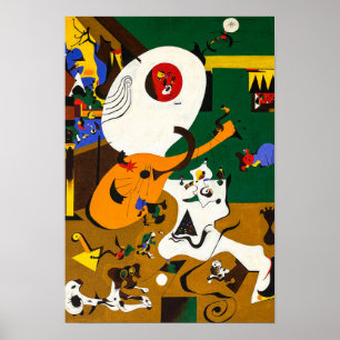 joan miro paintings art, abstract art poster